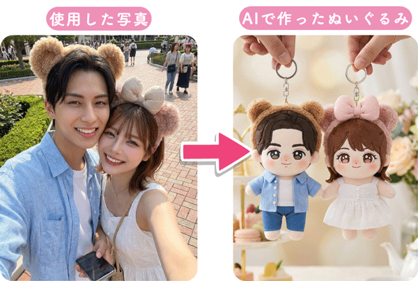 写真をいろんなテイストのぬいぐるみにする