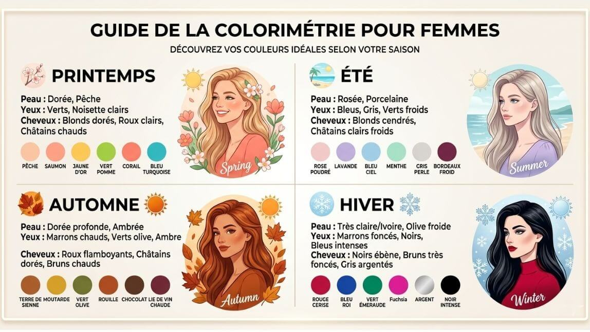 Test colorimétrie : comment savoir quelles couleurs me vont