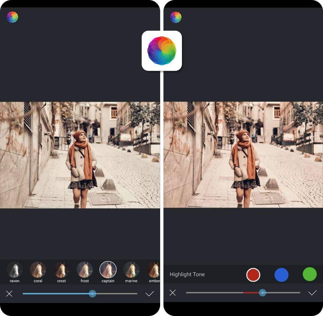 App Afterlight filtros para fotos criativos para celular