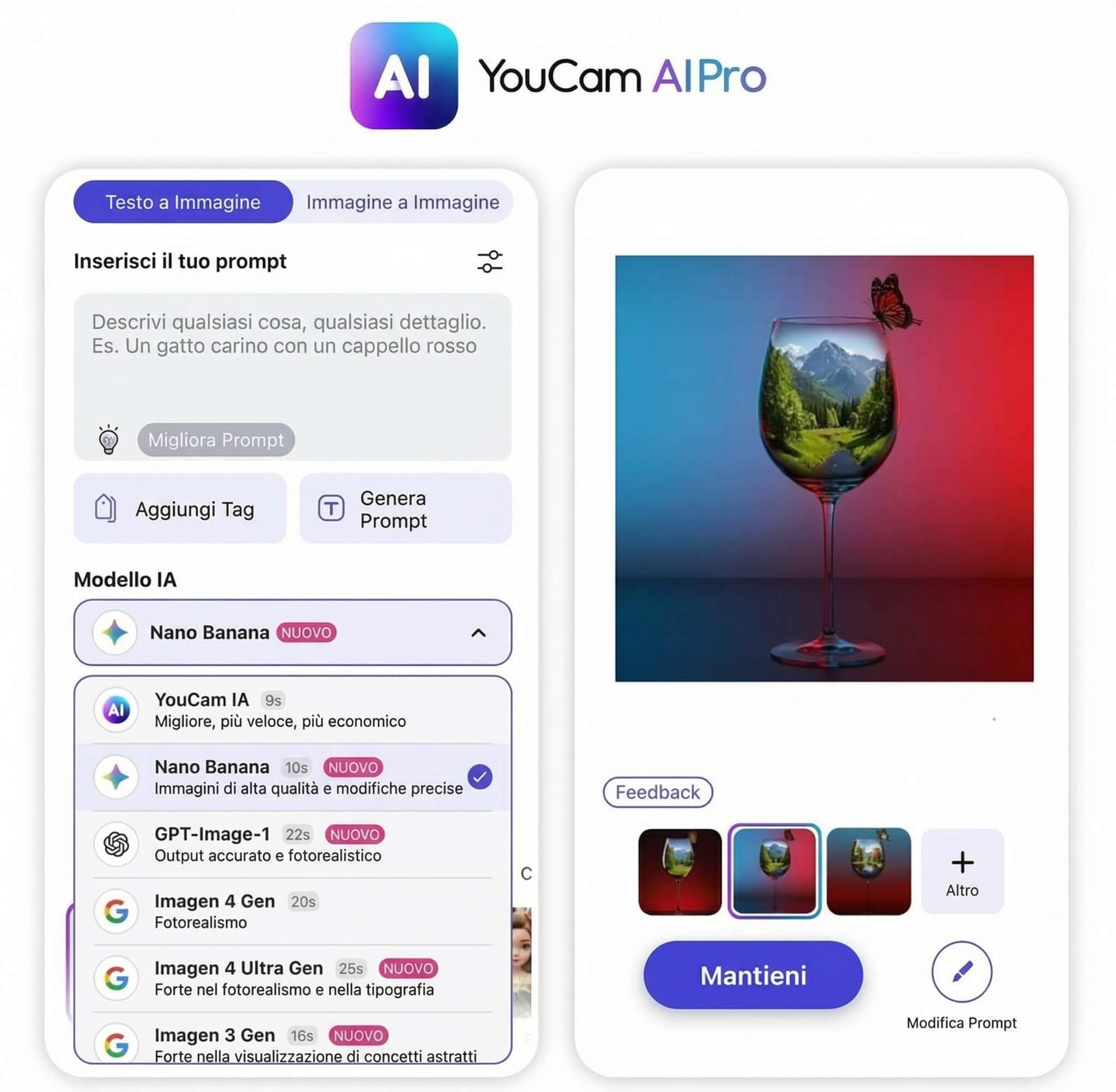 YouCam AI Pro: Miglior App per Creare Immagini con Intelligenza Artificiale in Assoluto