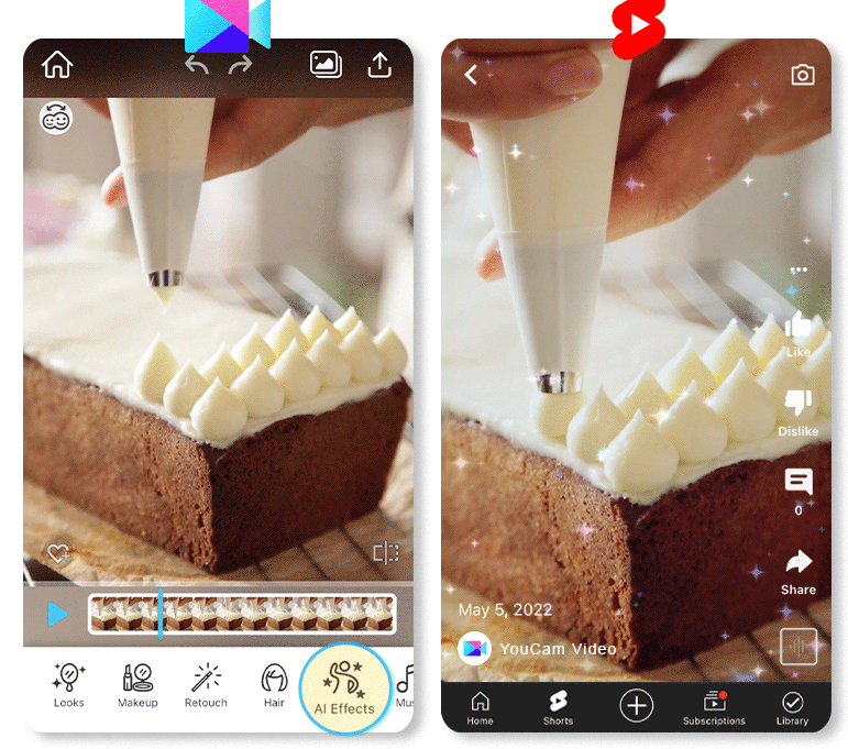 Créer Youtube Short