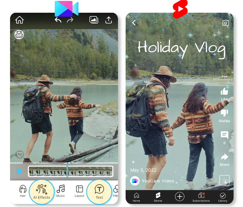 Créer Youtube Short