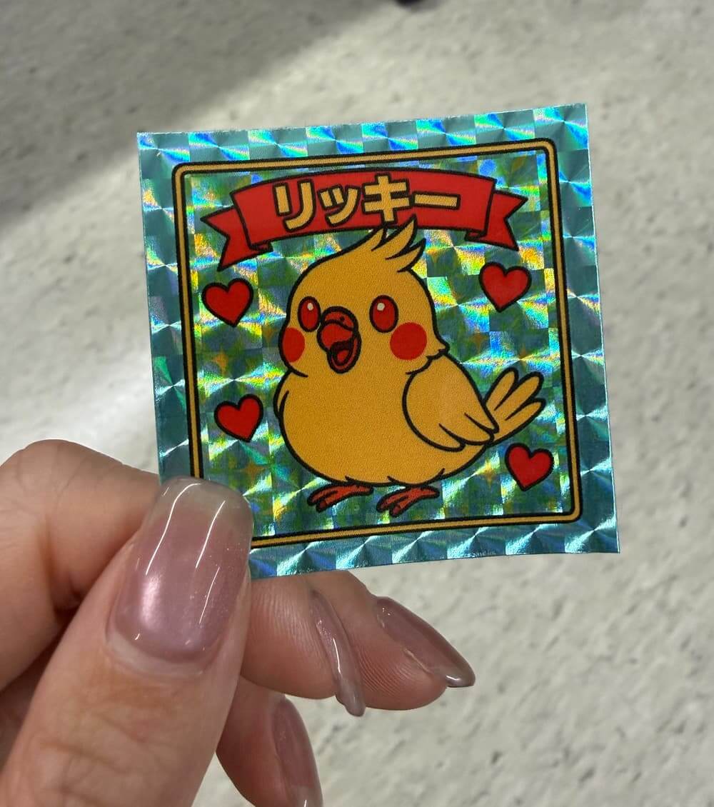 アプリで作って印刷したビックリマンシール