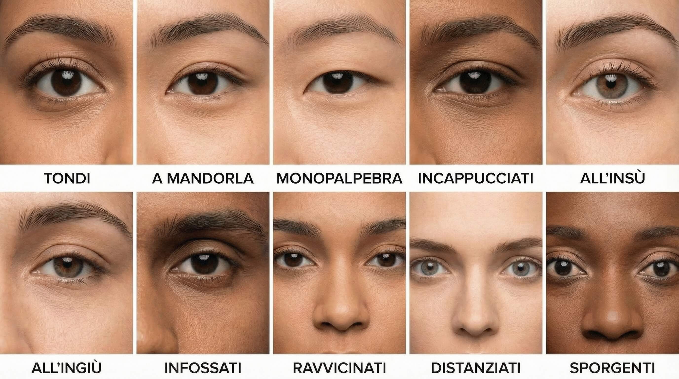 Analisi diversi tipi di occhi