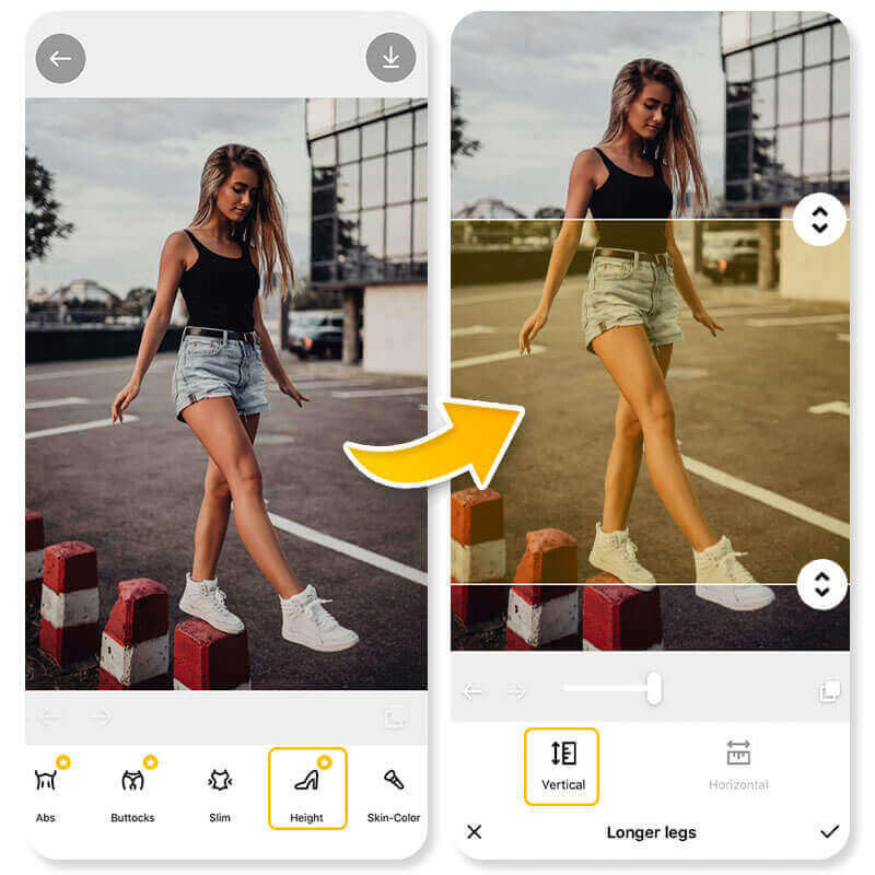 Bearbeite mit dem Body Editor BodyApp deinen Körper.