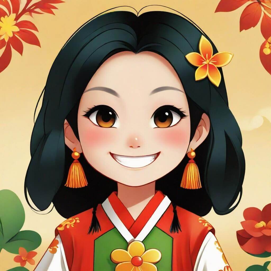 Q 版媽祖圖：漫畫畫風