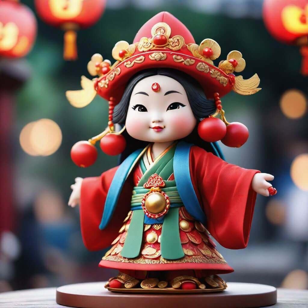 Q 版媽祖圖：可愛媽祖公仔免費下載