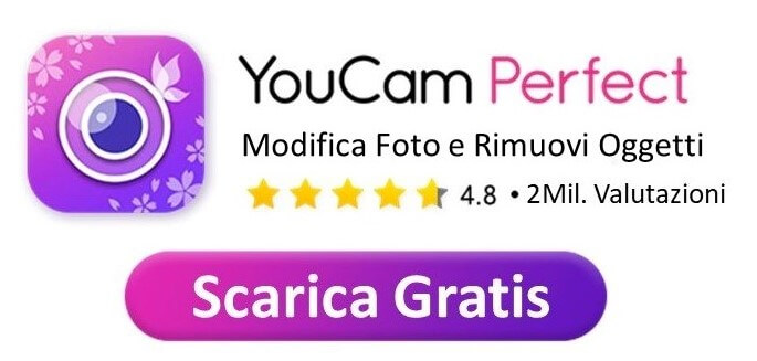 Miglior app per rimuovere oggetti dalle foto gratis: YouCam Perfect