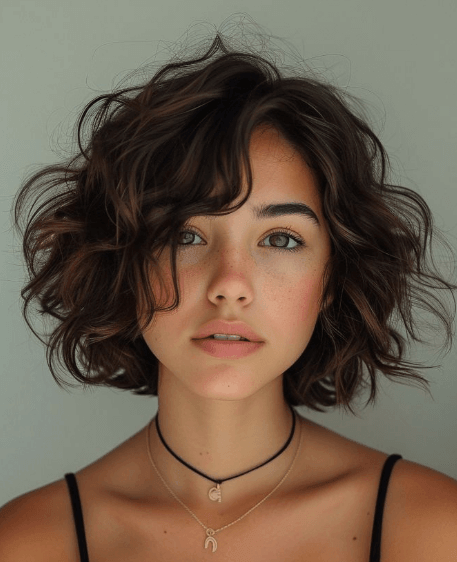 Coupe pour donner du volume aux cheveux fins : carré bouclé