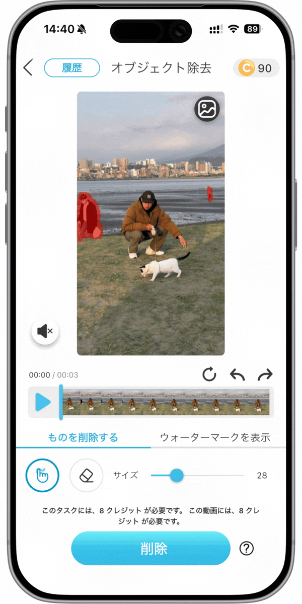 動画消しゴムマジック