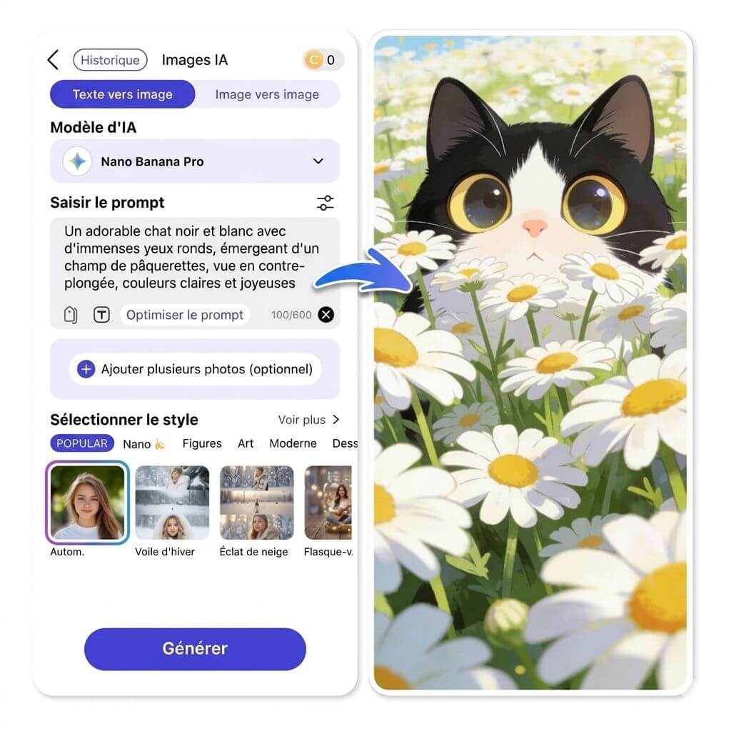 Créer fond d'écran chat mignon