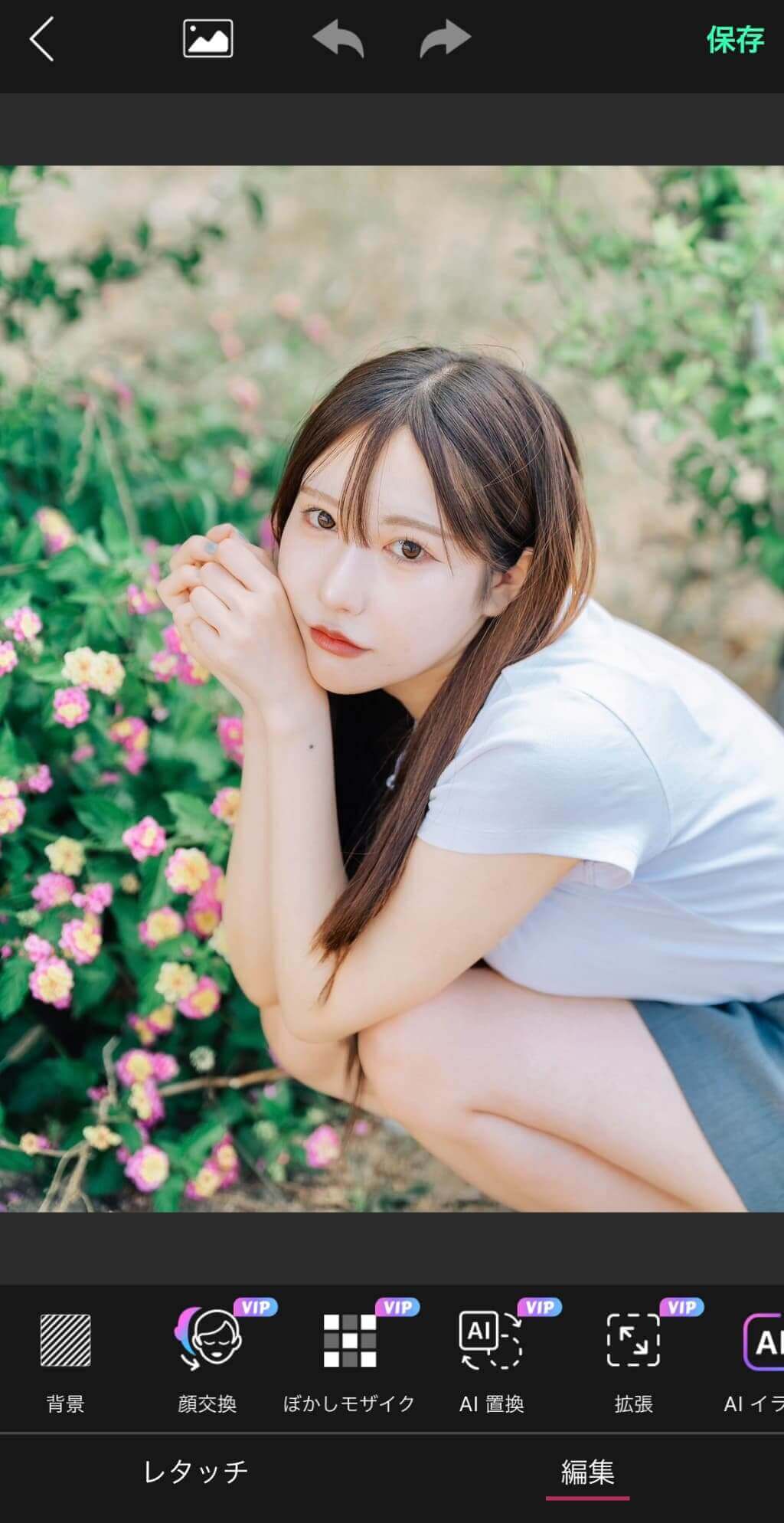 【ぼかしモザイク】を選択