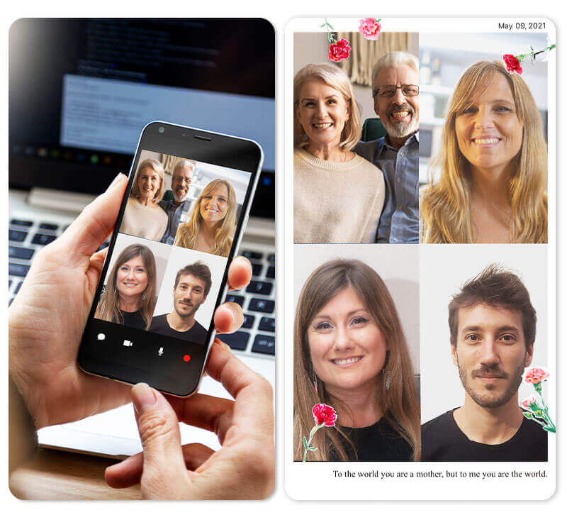 Идея рамки для фото ко Дню матери