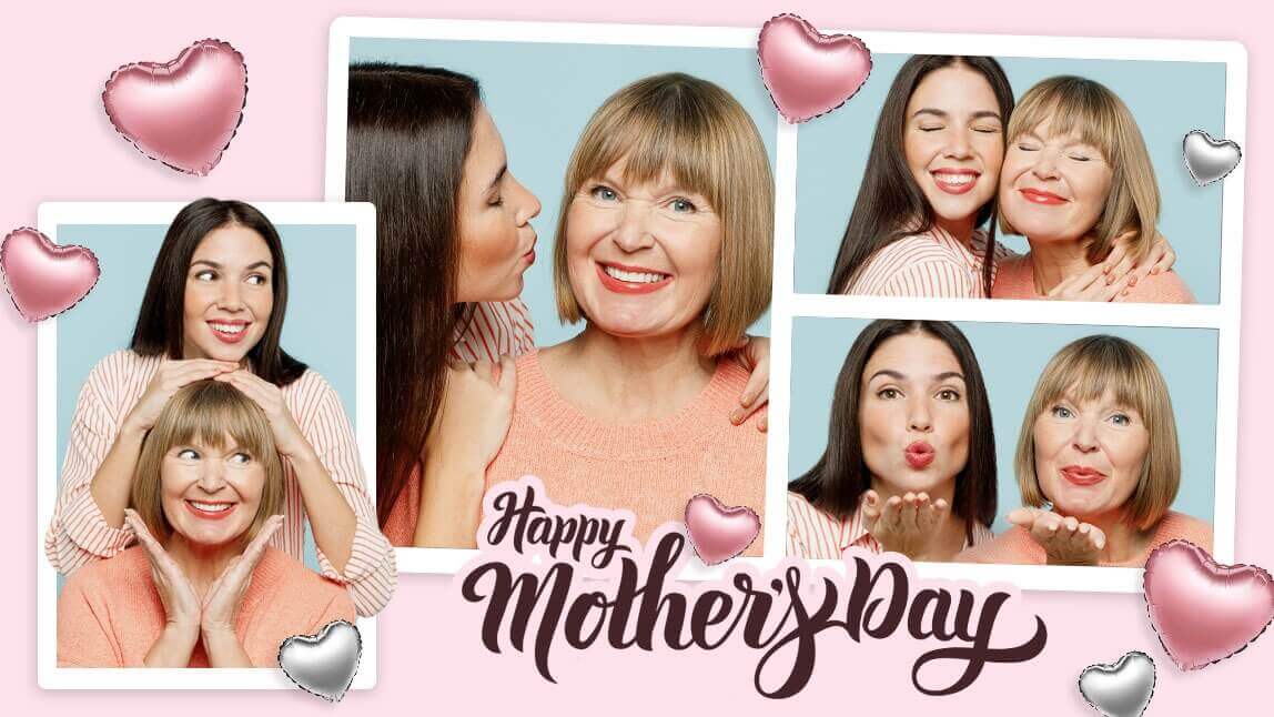 วิธีทำโคลาจวันแม่ให้คุณแม่ (พร้อมเทมเพลต)