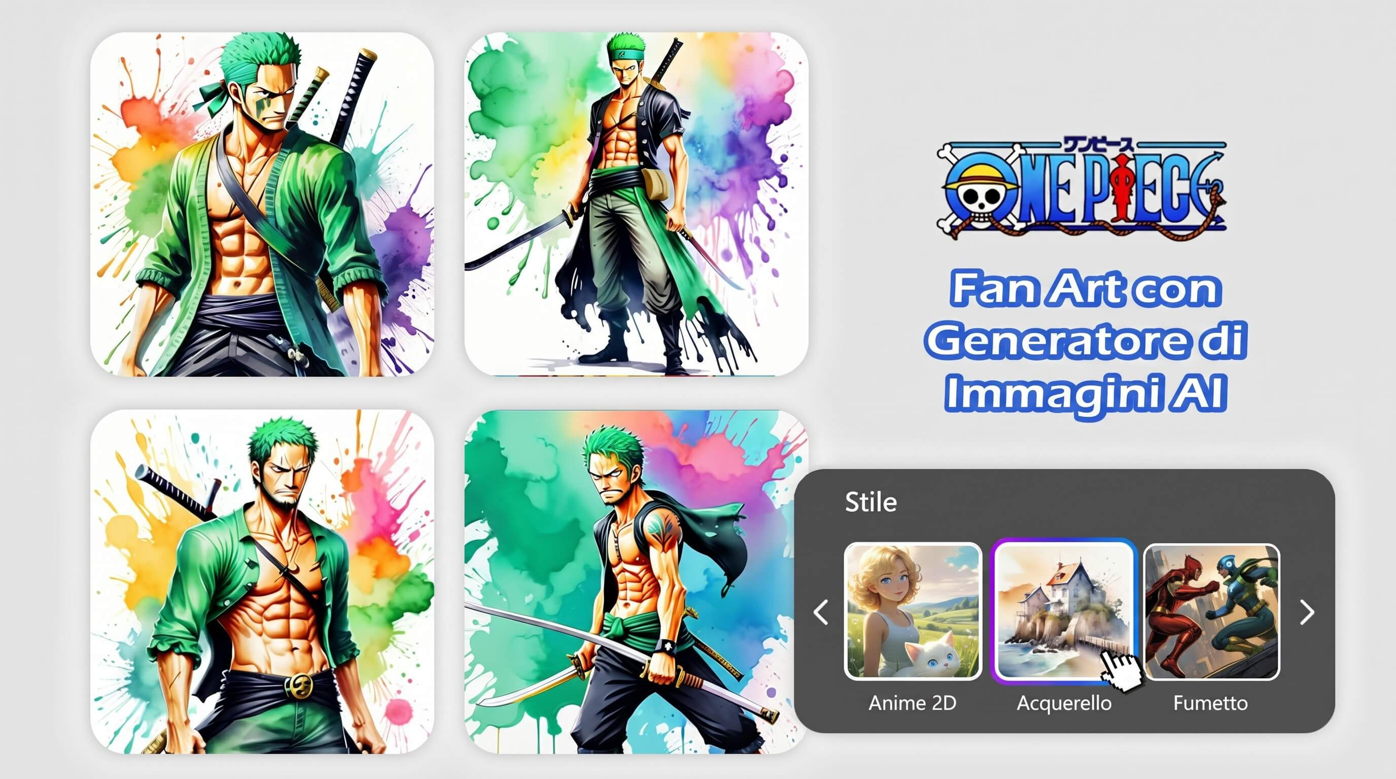 Miglior Generatore di Immagini AI per One Piece Fan Art: YouCam AI Pro