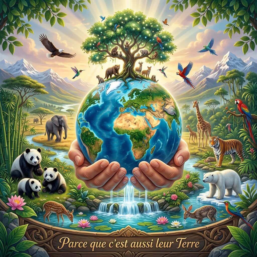 Image Journée de la Terre 2026 planete et animaux