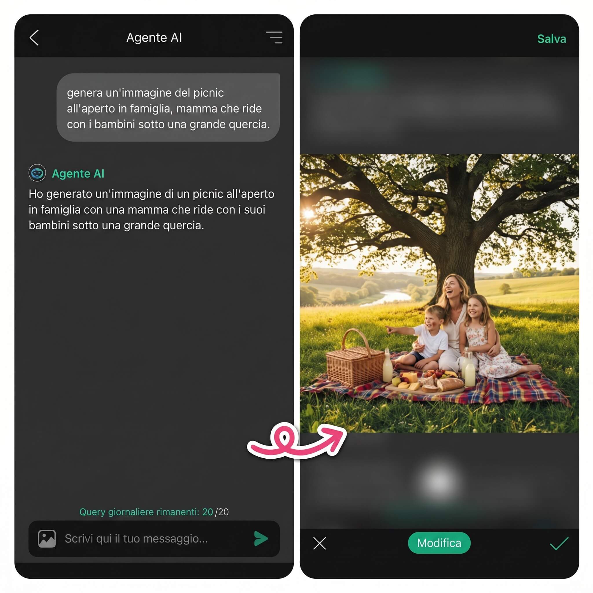 Come Generare Immagini per Festa della Mamma con l'Agente AI di YouCam Perfect