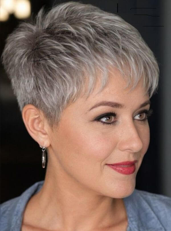 Undercut pixie feminino cheio de atitude