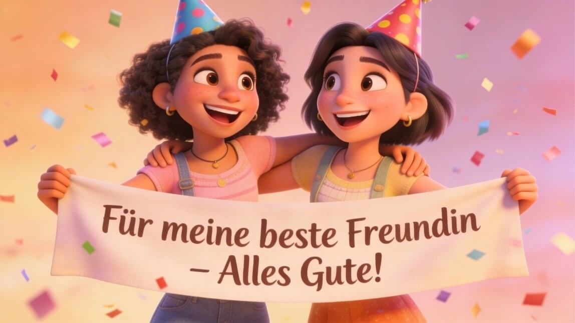 Geburtstagswünsche für die beste Freundin: 60+ WhatsApp-Grüße