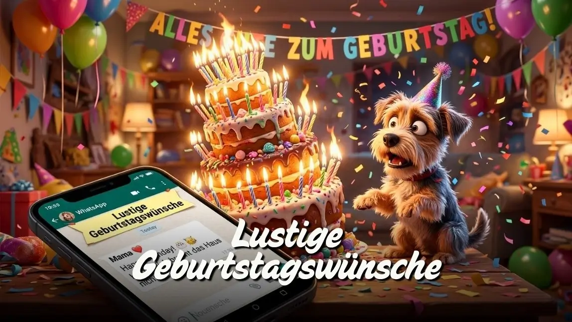 Lustige Geburtstagswünsche für WhatsApp