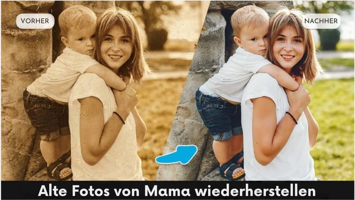 Alte Fotos von Mutter wiederherstellen – Diese App kann's!