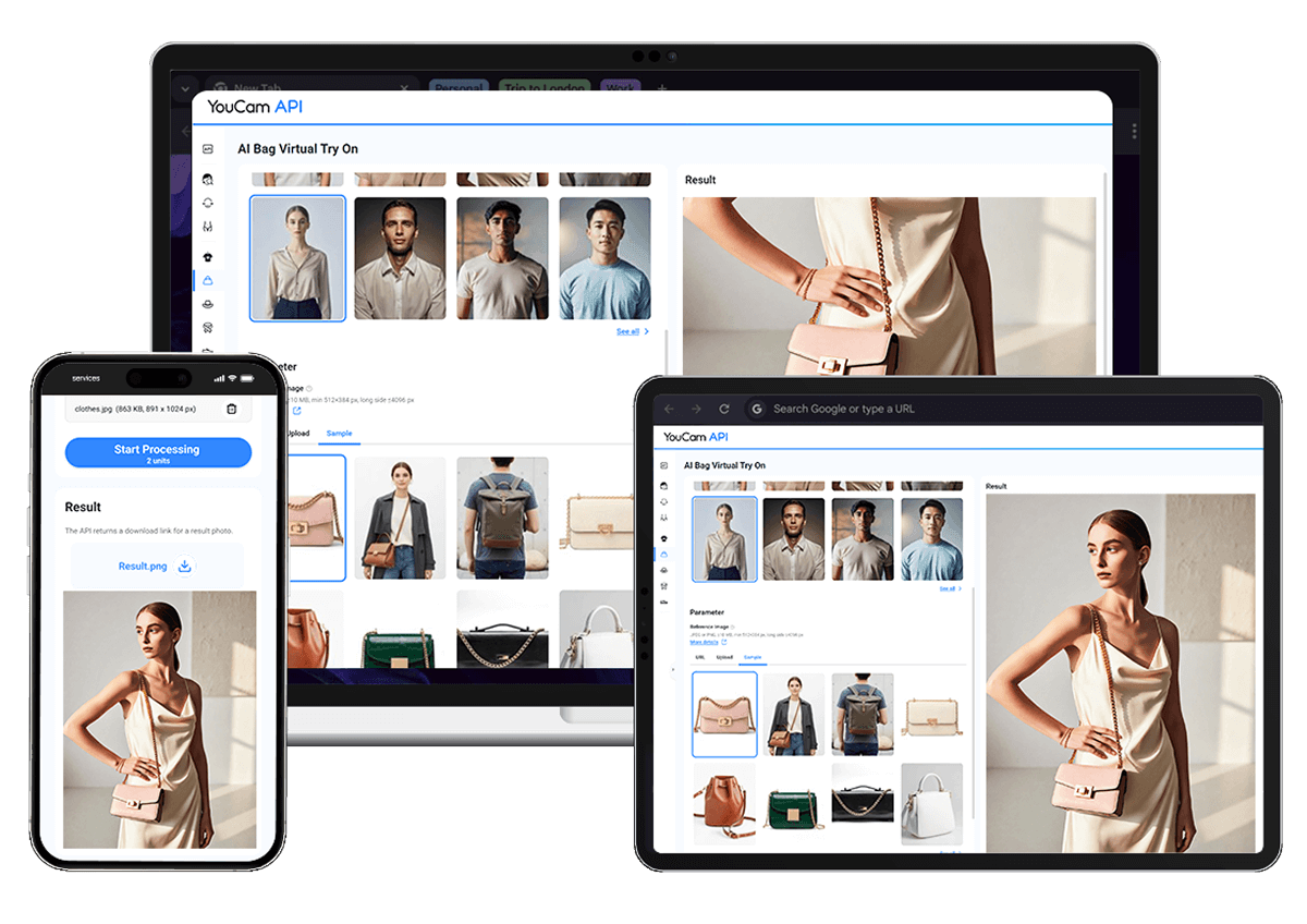 Fashion API ecosystem for virtual try-on, styling, and product visualization