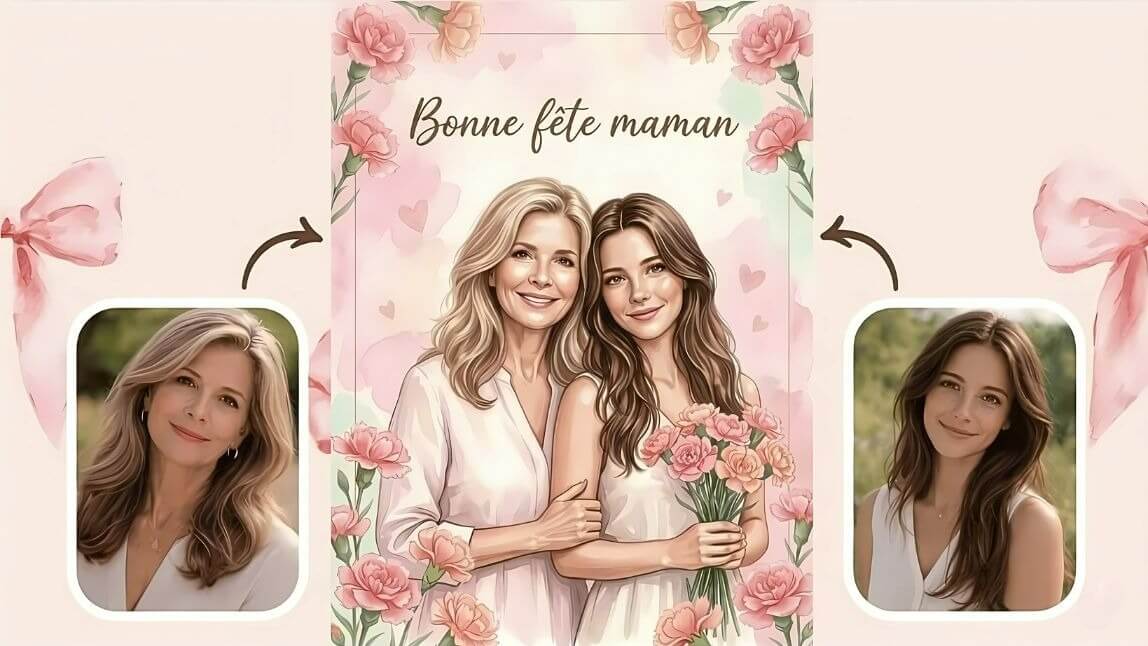 Carte fête des mères / PhotoBooth fête des Mères