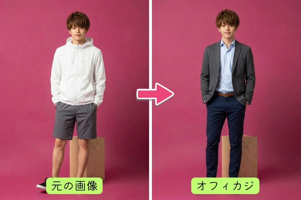 AI彼氏のファッションをチェンジ
