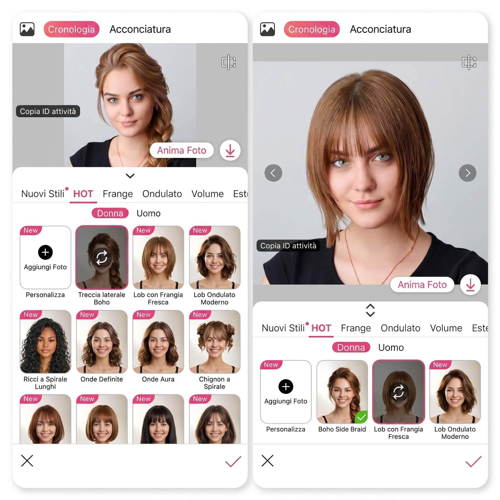 Analisi Acconciatura e Prove di Taglio Capelli con YouCam Makeup Analisi Acconciatura e Prove di Taglio Capelli con YouCam Makeup