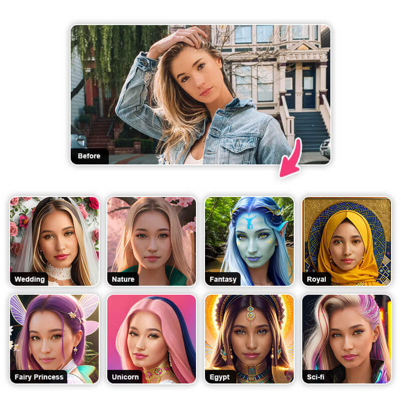 Best AI photo generator app for AI avatar images, YouCam Makeup.