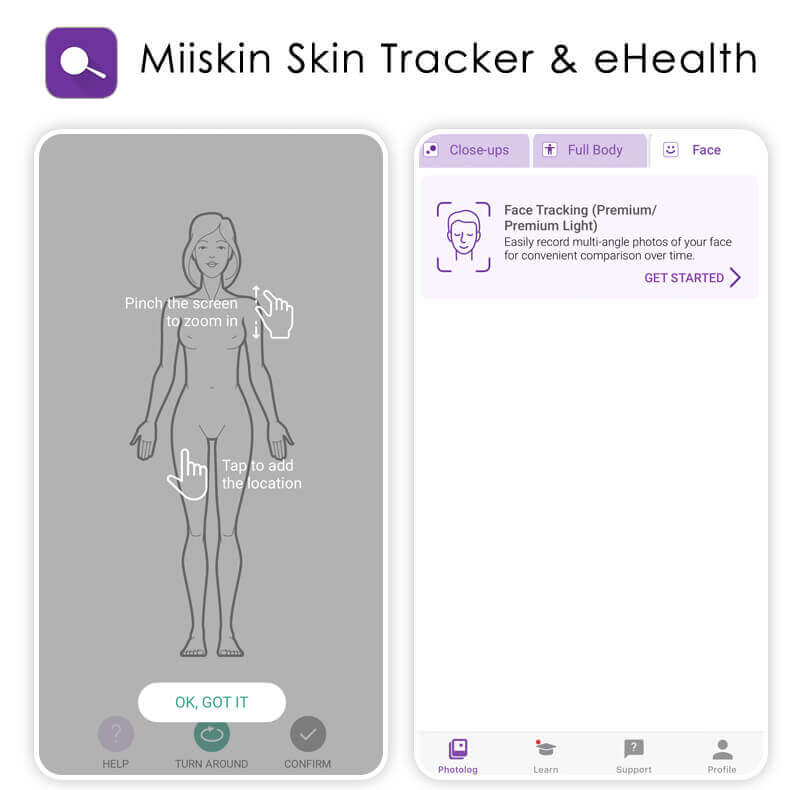 Miiskin Skin Tracker & eHealth App Meilleure application diagnostic de peau : Miiskin Skin Tracker & eHealth App