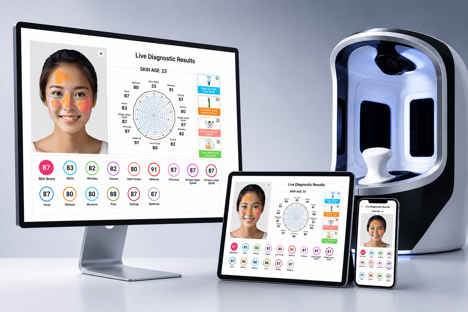 skin analysis machine