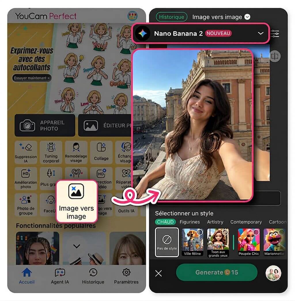 Comment créer AI Baseball Trend avec YouCam Perfect