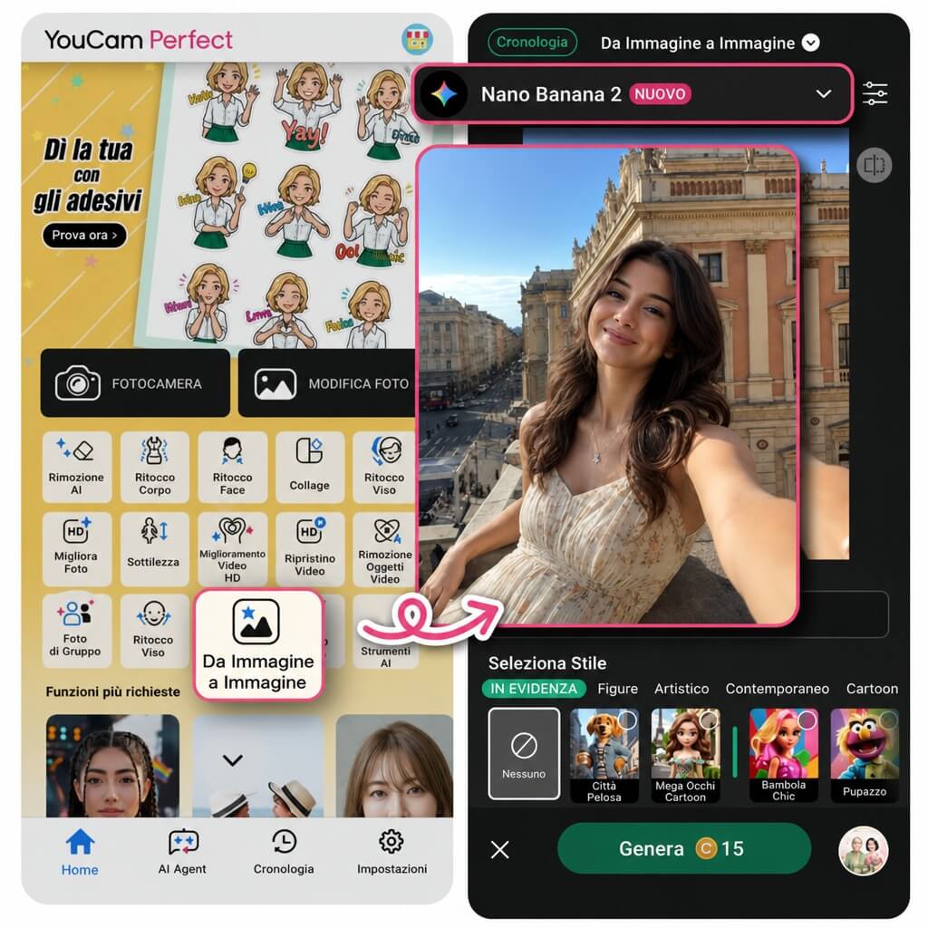 Come Creare il Trend del Momento Baseball AI con YouCam Perfect