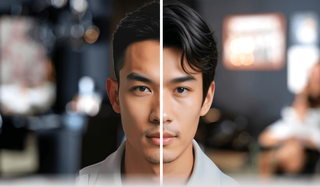Comparación de cortes de pelo recomendados para hombres con cara alargada