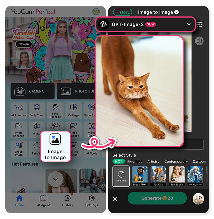 Use “Image-to-Image” Use “Image-to-Image”