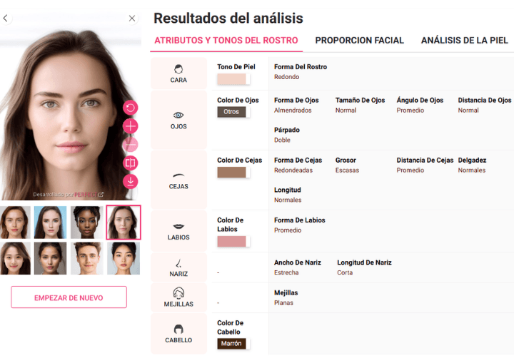 Ejemplo de test de colorimetría online basado en inteligencia artificial Ejemplo de test de colorimetría online basado en inteligencia artificial