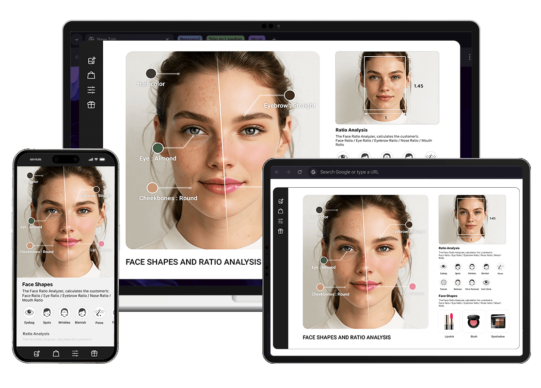 Tecnología de informe de belleza con IA para marcas de skincare y maquillaje Tecnología de informe de belleza con IA para marcas de skincare y maquillaje
