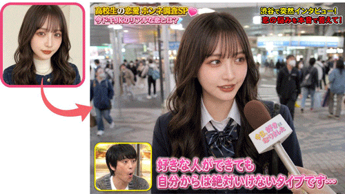 街頭インタビュー風AI加工画像