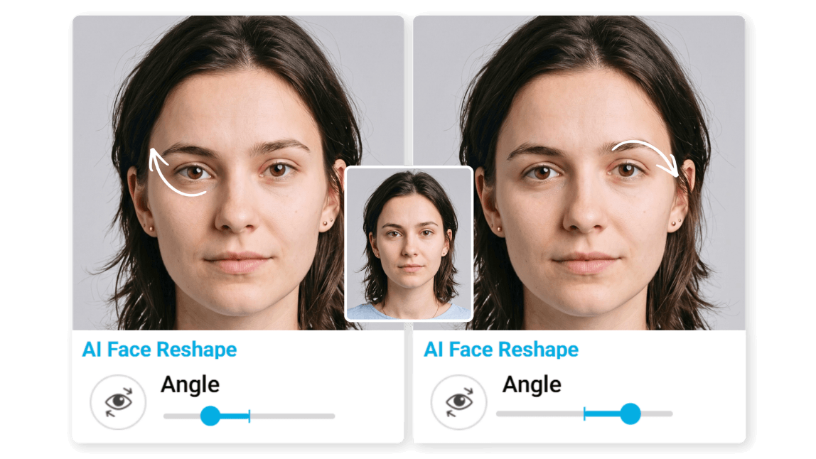 AI face reshape eye-lifting AI face reshape eye-lifting
