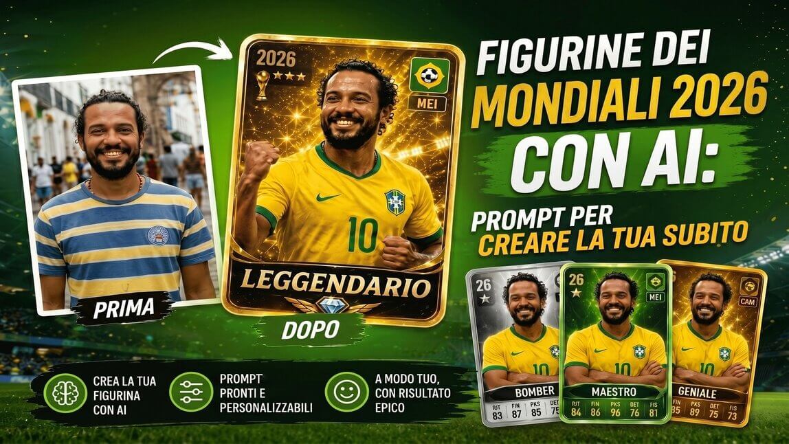 figurina dei Mondiali 2026 creata con intelligenza artificiale in YouCam Online Editor
