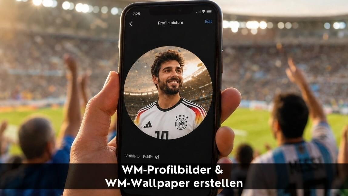 WM-Profilbild & WM-Wallpaper mit KI erstellen – So funktioniert's