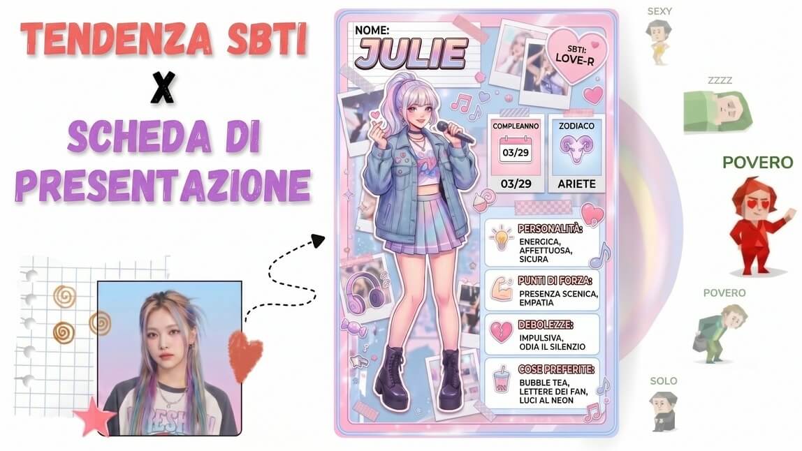 Come Creare Scheda Personaggio SBTI di Auto‑Presentazione AI