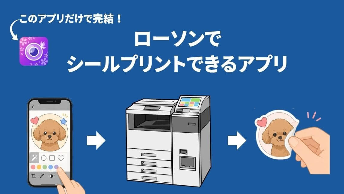 ローソンのシールプリントおすすめアプリ