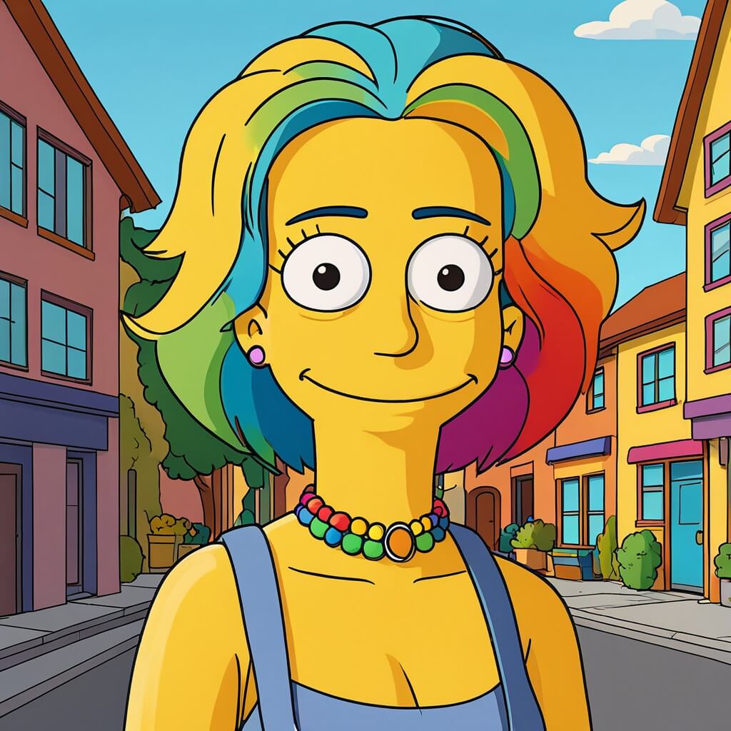 Transformer sa photo en Simpsons LGBTQ+