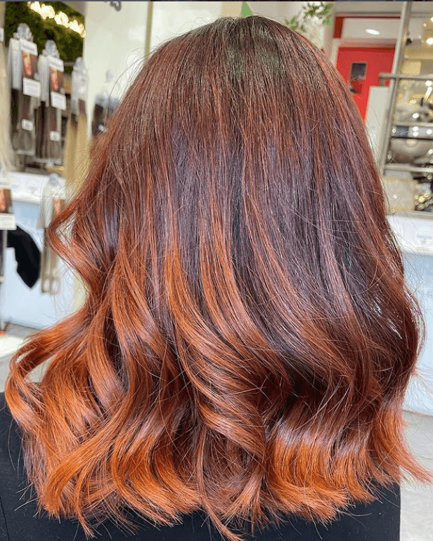 Haarfarben: Auburn, Kupfer und Brauntöne Braunrote Töne als sommerliche Haarfarbe.