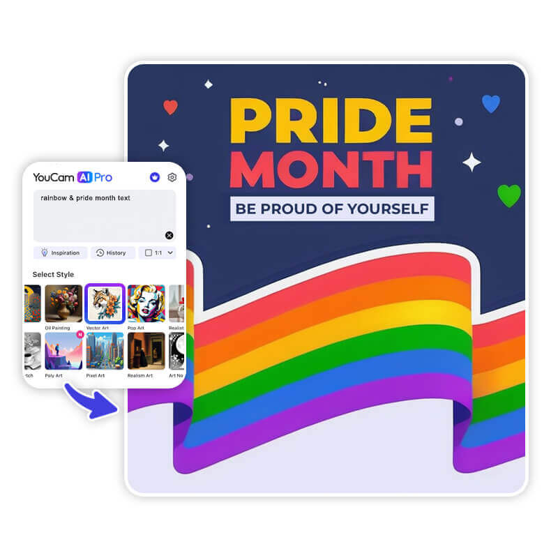 Images gratuites pour le Mois des Fiertés à envoyer via iMessage, Messenger et les réseaux sociaux