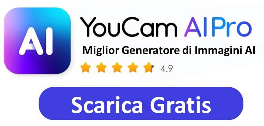 Scarica l'App per Creare Immagini con Intelligenza Artificiale YouCam AI Pro Scarica l'App per Creare Immagini con Intelligenza Artificiale YouCam AI Pro