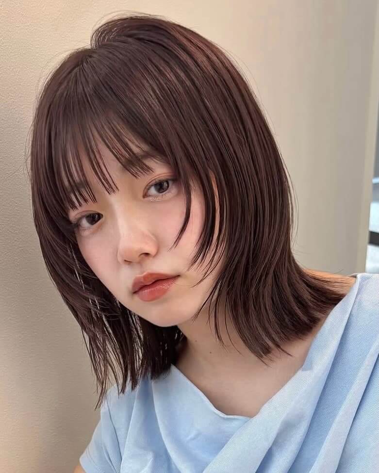 毛量の多い中学生におすすめの結べるレイヤーボブ 毛量の多い中学生におすすめの結べるレイヤーボブ