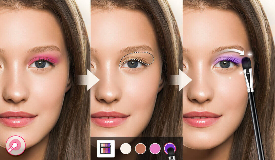 Tutorial de belleza con realidad aumentada para guiar la aplicación de maquillaje Tutorial de belleza con realidad aumentada para guiar la aplicación de maquillaje